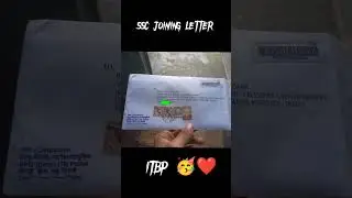 SSC GD JOINING LETTER ✉️🥳🎉 | ITBP SELECTED | #itbp #himveer #sscgd #ssc #shorts