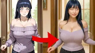 Anime Naruto Characters in Real Life. Amazing Transformation (Live animation)