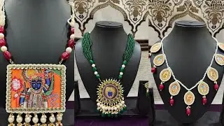 Long Silk Thread Necklaces | Krishna Necklace Dm to Order