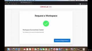 Creating the Workspace in Oracle - Oracle SQL Tutorial