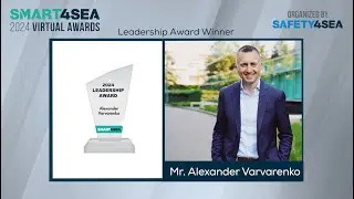 Alexander Varvarenko, Shipnext receives the 2024 SMART4SEA Leadership Award