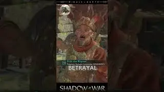 My Overlord Betrays Right After Being Rescued: Shadow of War Middle Earth. #shadowofwar #gaming