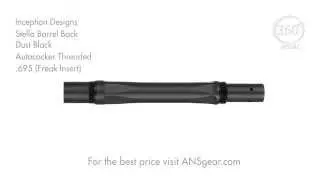 Inception Designs Stella Barrel Back - Autococker Threaded - Dust Black - .695 (Freak Insert)
