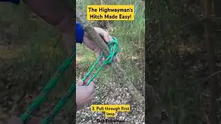 How to tie a Highwayman's Hitch -  rescue knot. #knot #knots #rescue #hunting #automotive #howto