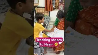 Teaching Shapes to Naani 👵 #learning #shapes #shapesforkids #shapeslearning #education#teaching#yt