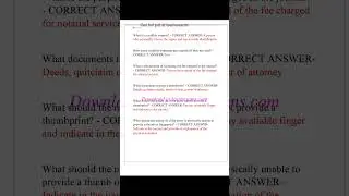 CALIFORNIA NOTARY EXAM QUESTIONS AND ANSWERS