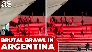MASSACRE in ARGENTINA: INDEPENDIENTE vs UNIVERSIDAD DE CHILE canceled after BRUTAL BRAWL