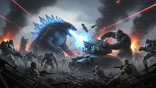 Godzilla & Kong vs Terminator army the ultimate apocalyptic war