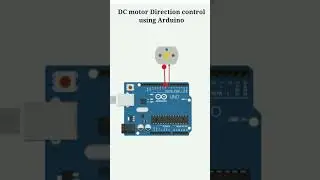 dc motor direction control using arduino #short #diyprojects #arduino  | dc motor control