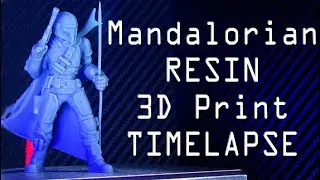 3DP Resin Cast Mandalorian [ @Mandalorian Universe ] Resinlapse Phrozen mini 4k mono timelapse