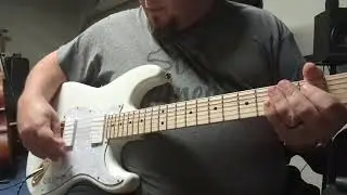 White Custom Strat EMG H3A Pickup Demo