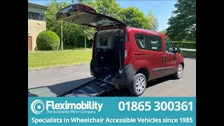 Fiat Doblo Wheelchair Accessible Vehicle YY18HYG 3 Seats + Winch