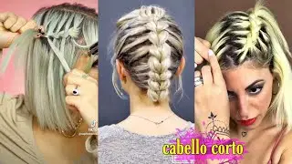 5 PEINADOS FÁCILES CON TRENZAS | cabello corto | chicas fashions