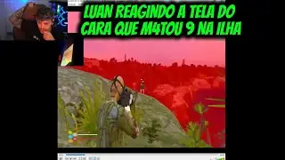 LUAN REAGINDO A TELA DO  CARA QUE M4TOU 9 NA ILHA