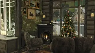 decorating my  REALISTIC winter cabin in bloxburg