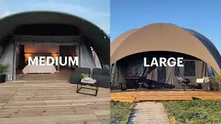 Crossover Lodge - Medium and Large glamping tent