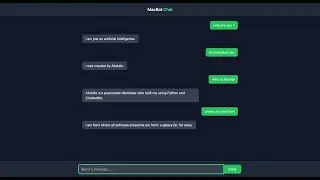 MacBot with UI - AI-Powered Conversational Chatbot using Python & ChatterBot ( demo )