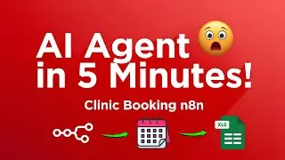 Build Your First AI Clinic Booking in n8n! Google Calendar + Sheets Automation