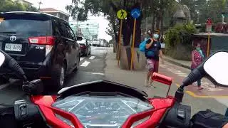 Baguio Quezon hill car wash [scooter ride, raw, no music]