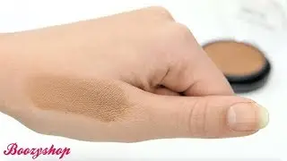 L A  Colors   Mineral Pressed Powder Ebony
