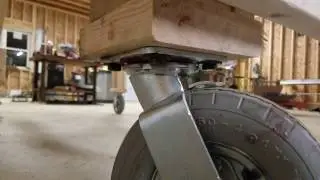 Building a roll around scaffold so i can insulate the garage