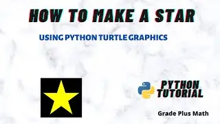 How to draw a star using turtle graphics in Python