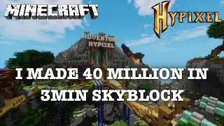I Made 40 Million in Hypixel Skyblock | JVs Gaming