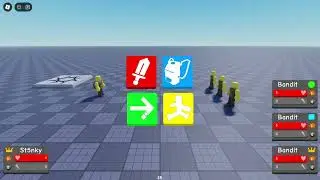 small turn based combat showcase