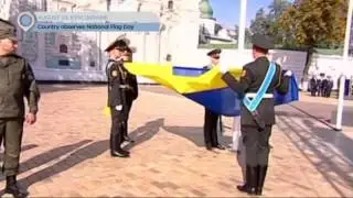 Ukraine National Flag Day: President attends flag raising ceremony in capital Kyiv