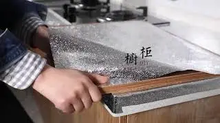 Kitchen oil-proof stickers self-adhesive cabinet aluminum foil tin foil waterproof and moistureproof