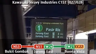 [NSL → EWL Crossing] SMRT C151 [027/028]: Bukit Gombak → Buona Vista