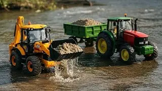 Toy JCB Loading John deere Tractor  || Kid's Friendly Toy'S Movie || Enter 10 Ment 