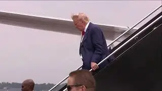 Donald Trump arrives in Washington D.C. for arraignment