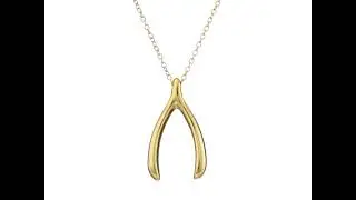 Firstmadam Wishbone Pendant Necklace Pin V Shape Personalized Minimalist Jewelry