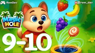 Magic Hole Level 9 & 10 Gameplay &ndash; Swallow Everything to Win!