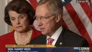 Senate Immigration Reform Framework (3) Reid, Schumer, Feinstein, etc
