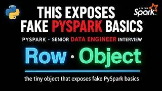 Row Object in PySpark | collect(), Driver Memory & DataFrames (DE Interview)