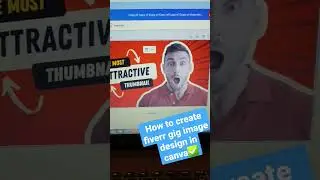 👈How to create fiverr gig image design in canva in 2mins!✅#canva #canvatutorial