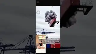 Container Explodes #container #containerships #explode #discharging #unloading