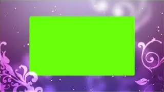 Green Screen Frame Effect | Floral Background HD