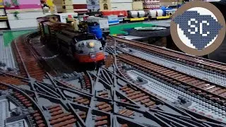 Huge LEGO Train Track Layout.. ft. City, Space, and Zoo Animals