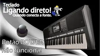 Reparo botão power e limpeza no teclado Yamaha S770