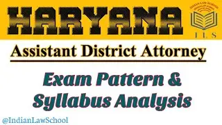 || Haryana ADA || Assistant District Attorney || Syllabus and Exam Pattern || #HaryanaADA #ADA #HPSC