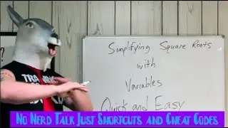 How to simplifying square roots with variables.