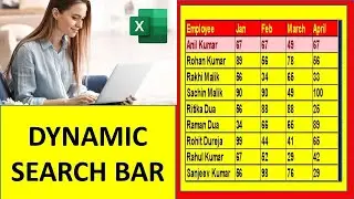 Dynamic Search Bar in excel | #exceltutorial | #excelfansonly