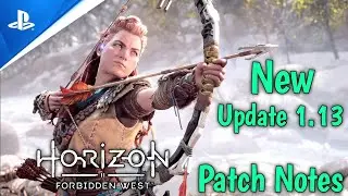 Horizon Forbidden West 1.013 Patch Notes PS5 | HFW Update Patch 1.13 Notes | PS4 & PS5