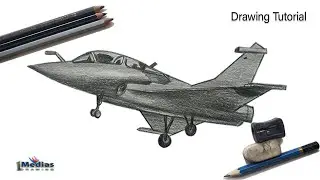 How to draw Rafale fighter jet Step by step.
