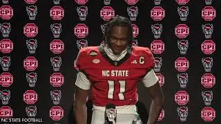 Пресс-конференция квотербека NC State CJ Bailey после победы со счетом 42-19 над UNC