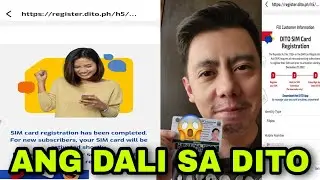 ANG DALI | How to Register Your Sim Card sa Dito App Telecom ng mobile phone by RA 11934 Act