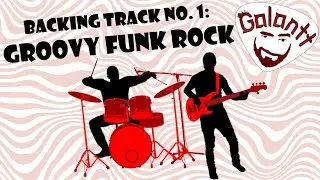 Groovy Funk Rock backing track, em E d&oacute;rico, 100 BPM (Bass & Drums only)
